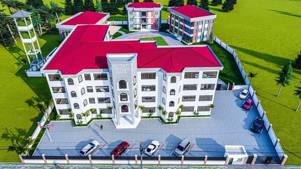 Aerial view of the campus